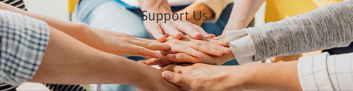 Banner for the Support Us/Volunteer Page